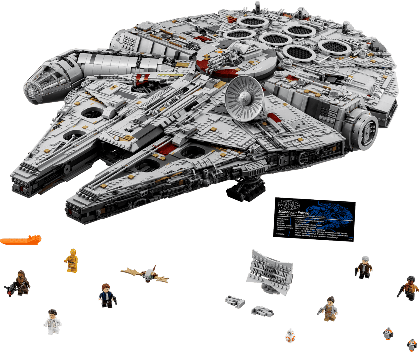LEGO Star Wars 75192 Millennium Falcon Lego-bouwset Veelkleurig